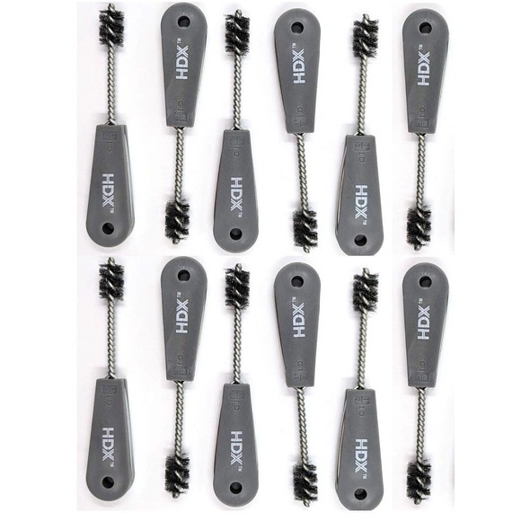 12-Pack HDX 1/2 in. Heavy-Duty Carbon Steel Bristles Fitting Brush - Free Ship - Picture 1 of 7